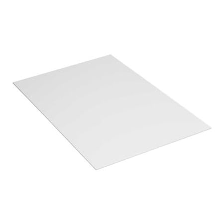 Box Packaging Plastic Corrugated Sheets, 96"L x 48"W, White, Pack of 10 PCS4896W